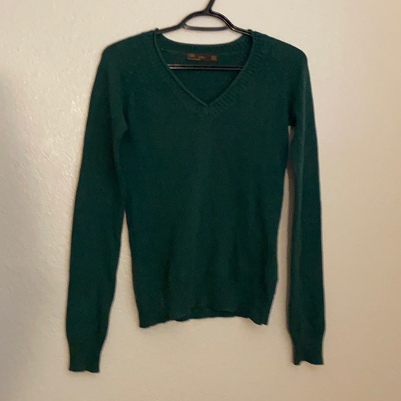 Zara Sweaters - a Zara low neck phthalo green sweater, in a size small